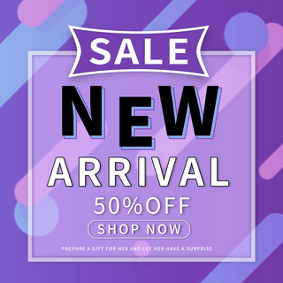 几何粉色紫色海报模板_紫色创意几何新品上市宣传促销