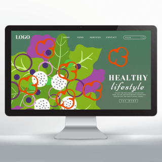 健康养生宣传海报模板_绿色健康养生会所网页设计