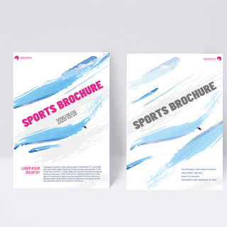 体育运动宣传册传单