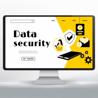 科技手机信息海报模板_网络信息安全主页设计