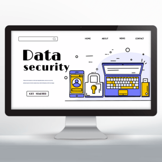 网络信息安全落地页设计