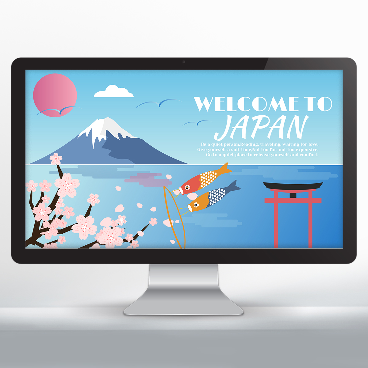 日本旅游樱花网页设计图片