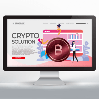 密码海报模板_红色比特币交易平台网页设计