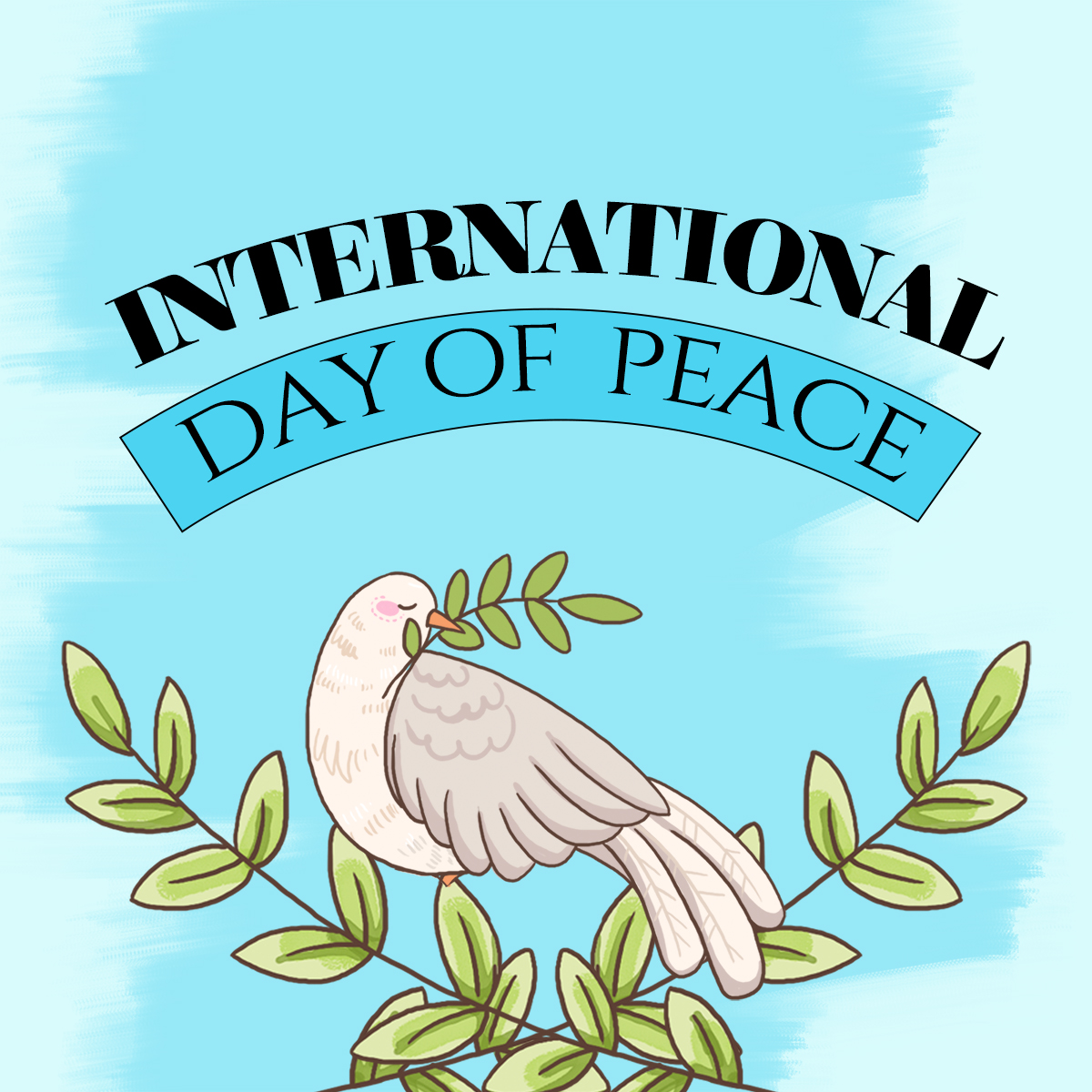 天空鸽子international day of peace海报图片