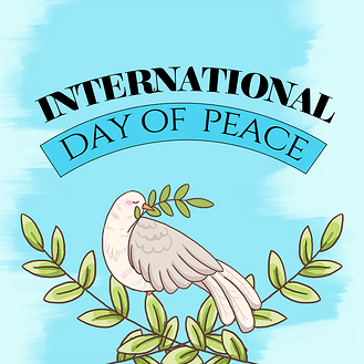 天空鸽子international day of peace海报