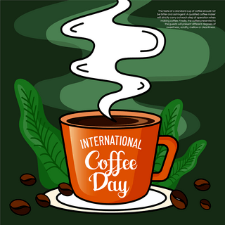 布奇海报模板_国际咖啡日宣传sns