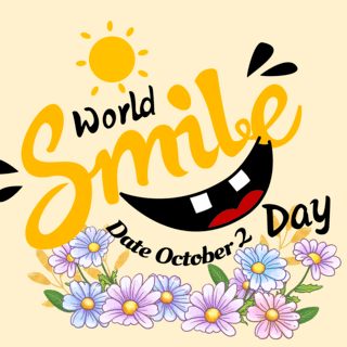 笑脸元素world smile day节日社交媒体设计