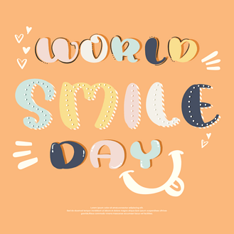 卡通smile图片素材_可爱风格world smile day 节日社交媒体