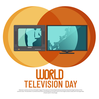 液晶电视详情页海报模板_world television day 节日社交媒体