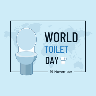 马桶坐垫海报模板_手绘马桶元素world toilet day节日海报