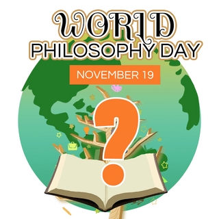 中外学者海报模板_地球world philosophy day 节日社交媒体sns