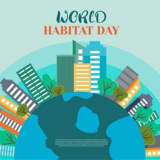 DAY地球海报模板_world habitat day 节日社交媒体