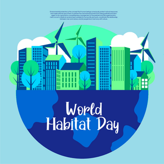 world habitat day 节日社交媒体