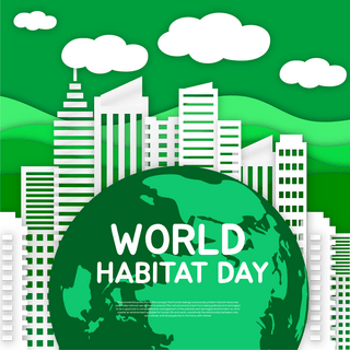 DAY地球海报模板_world habitat day 节日社交媒体