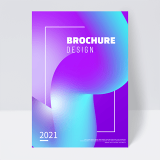 彩色立体抽象手册封面设计