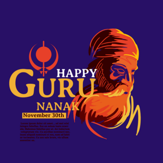 蓝色秋天guru nanak gurpurab sns