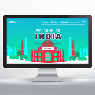 欢迎来到印度旅游宣传主页红色泰姬陵