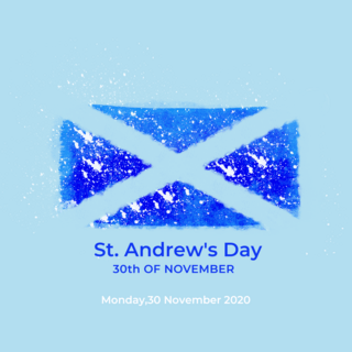 圣安德鲁节 st andrew s day 节日社交模板