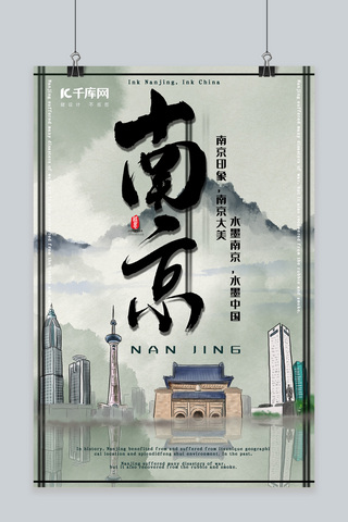 中国旅游宣传海报模板_南京旅游宣传海报