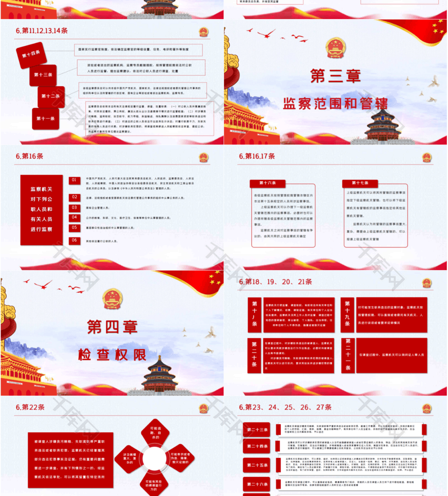 深入解读中华人民共和国监察法PPT模板