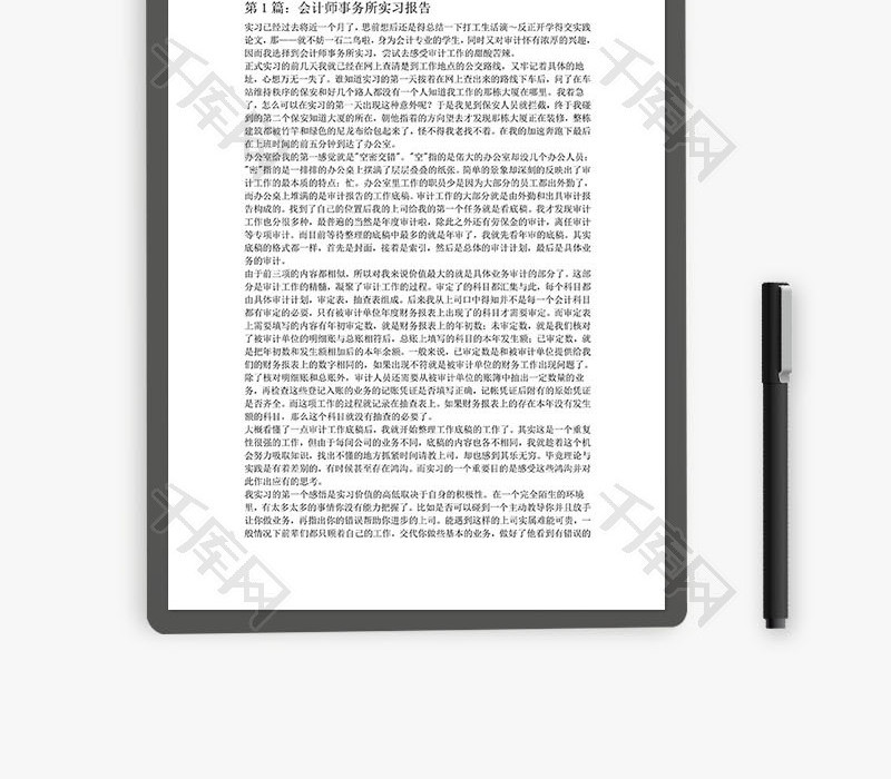 会计师事务所实习报告Word文档