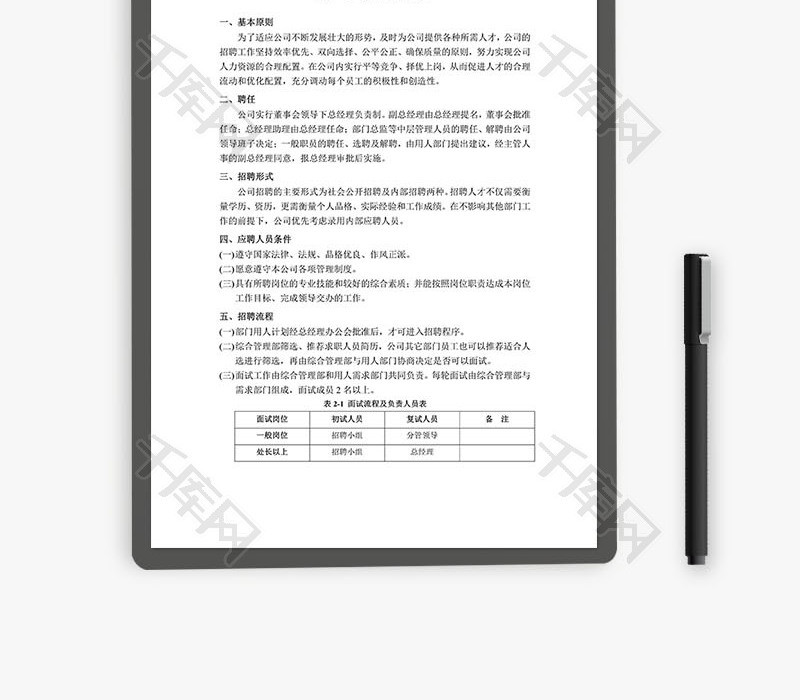 环保科技公司人力资源管理制度Word文档