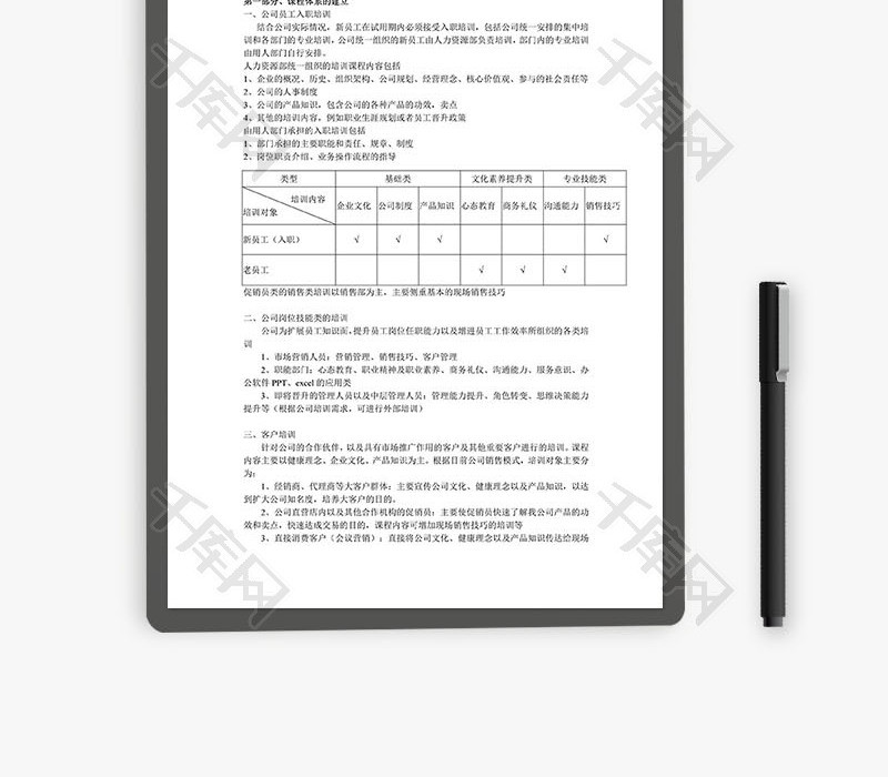 公司培训体系建立方案Word文档