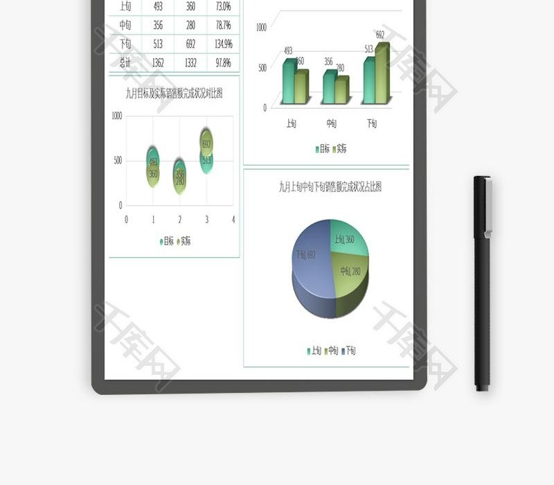 销售数据分析报告表Excel模板