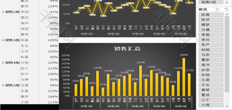 销量汇总表Excel模板