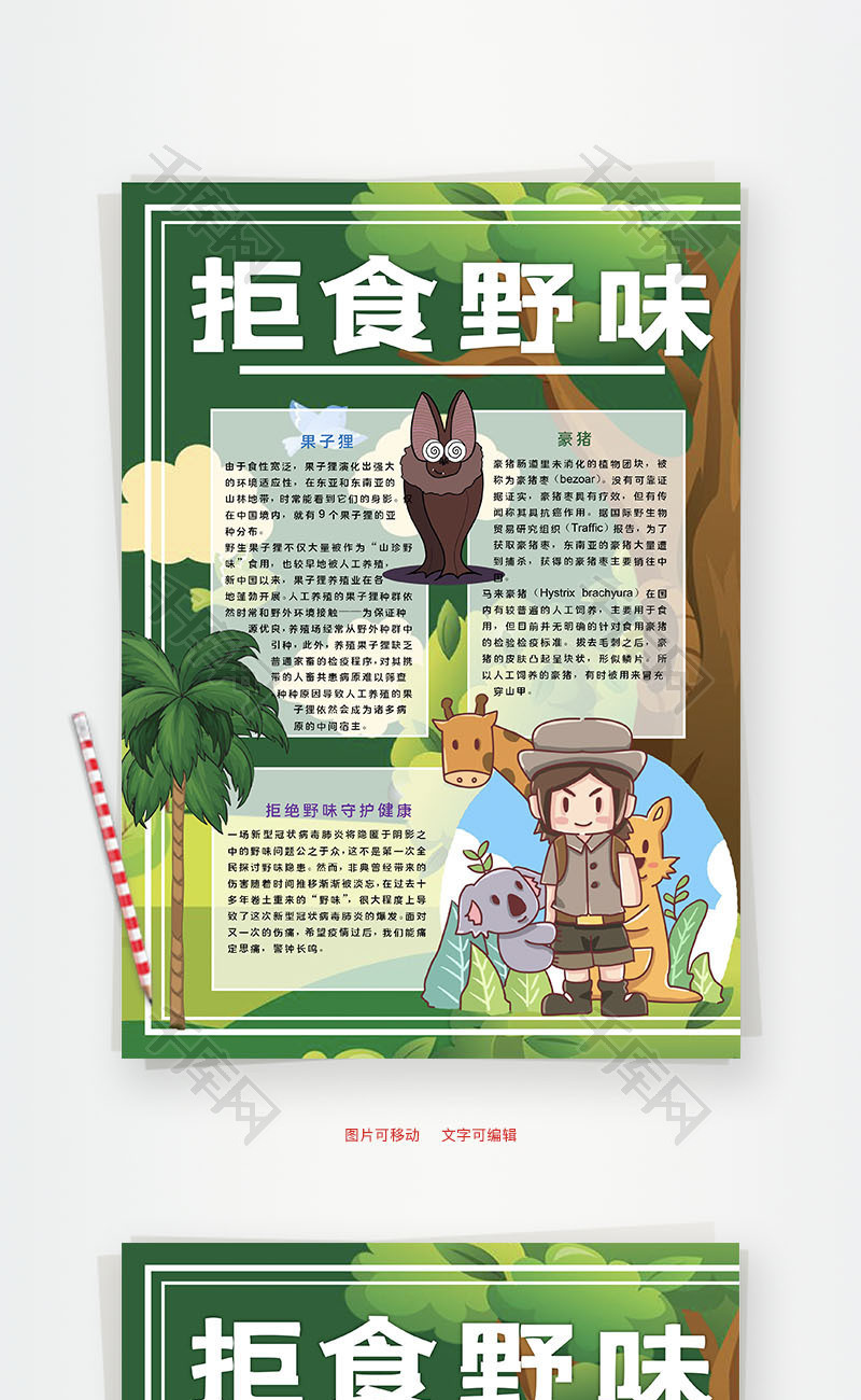 拒食野味养殖word手抄报