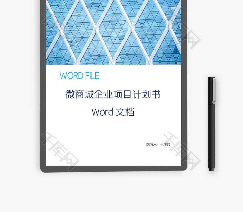 微商城企业项目计划书Word文档
