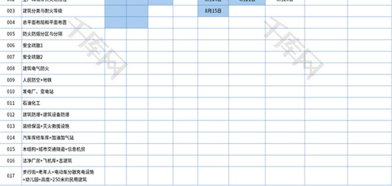 考证考级学习与记忆表Excel模板