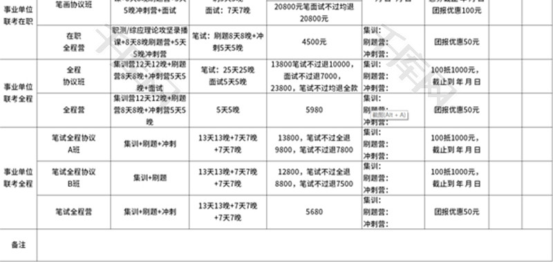 学生开课信息通知表Excel模板