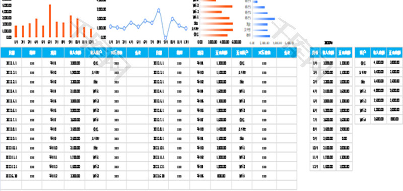 收支财务报表Excel模板