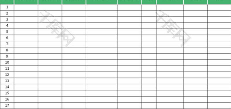 店面消杀作业登记表Excel模板