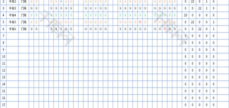 排班表Excel模板