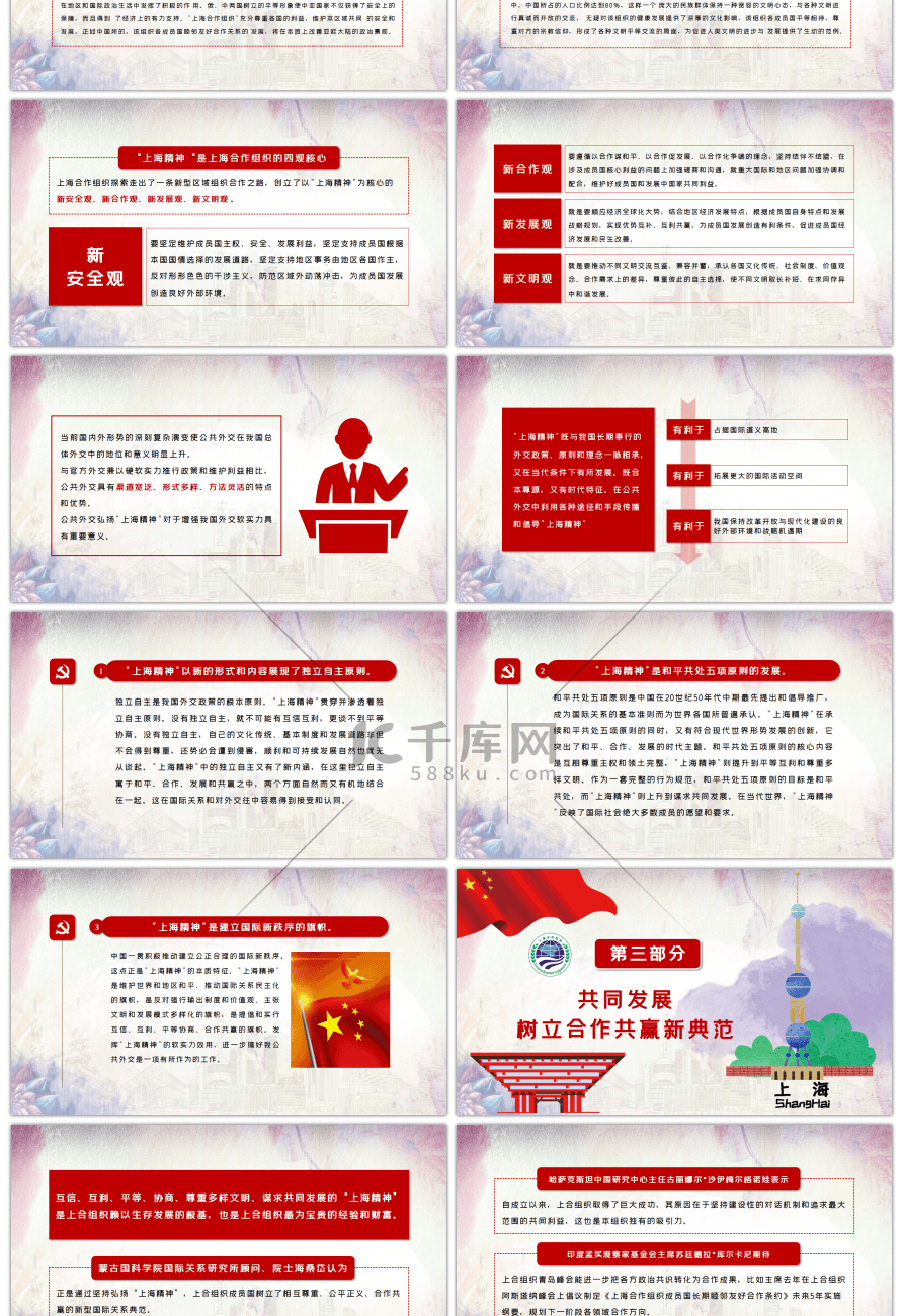 弘扬上海精神注入共谋发展新动力PPT模板