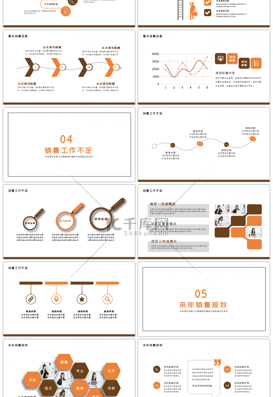 飞越无限团队年度销售汇报动态PPT模板