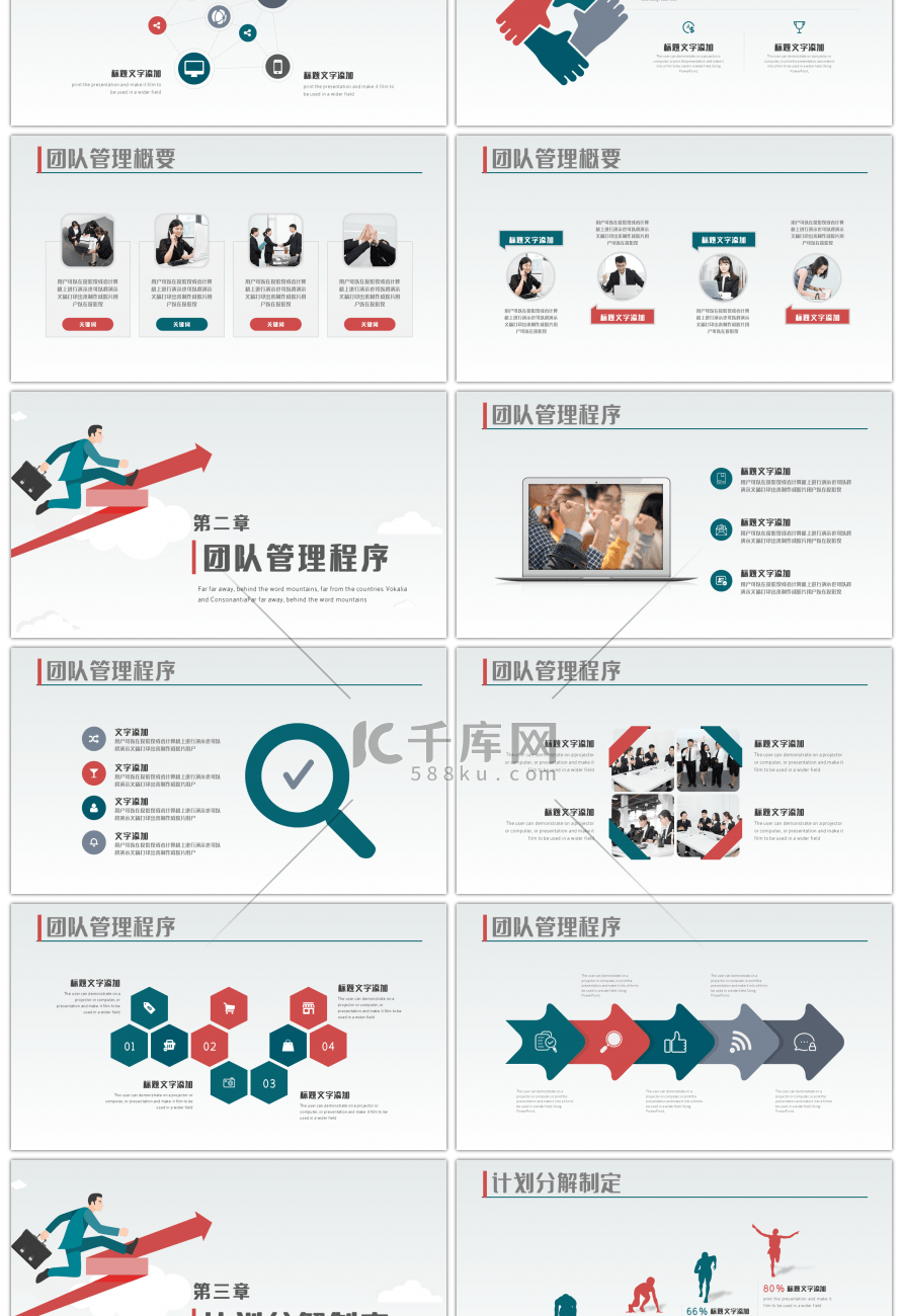 扁平化企业团队管理与建设培训PPT模板