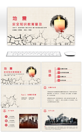 地震安全知识教育普及公开课PPT模板