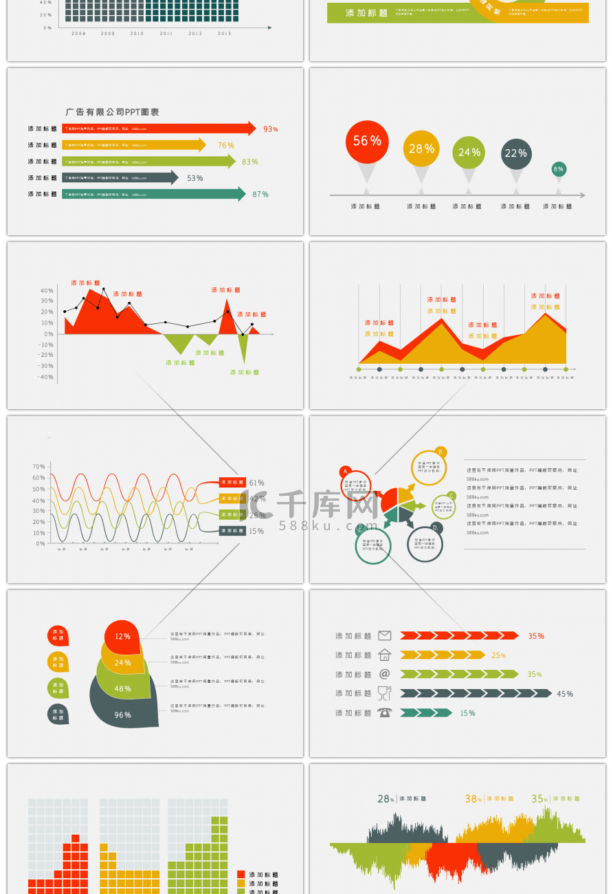 25套商务PPT图表合集