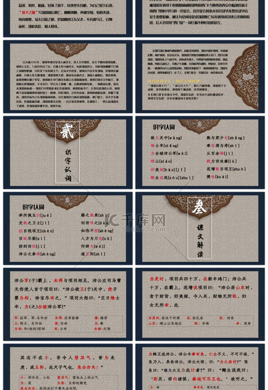 人教版语文必修鸿门宴课文课件上PPT