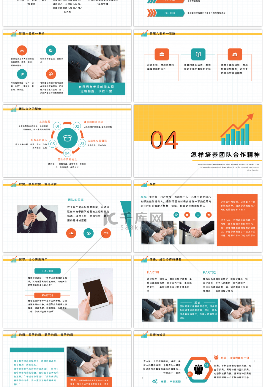 创意营销团队管理技巧企业培训PPT模板