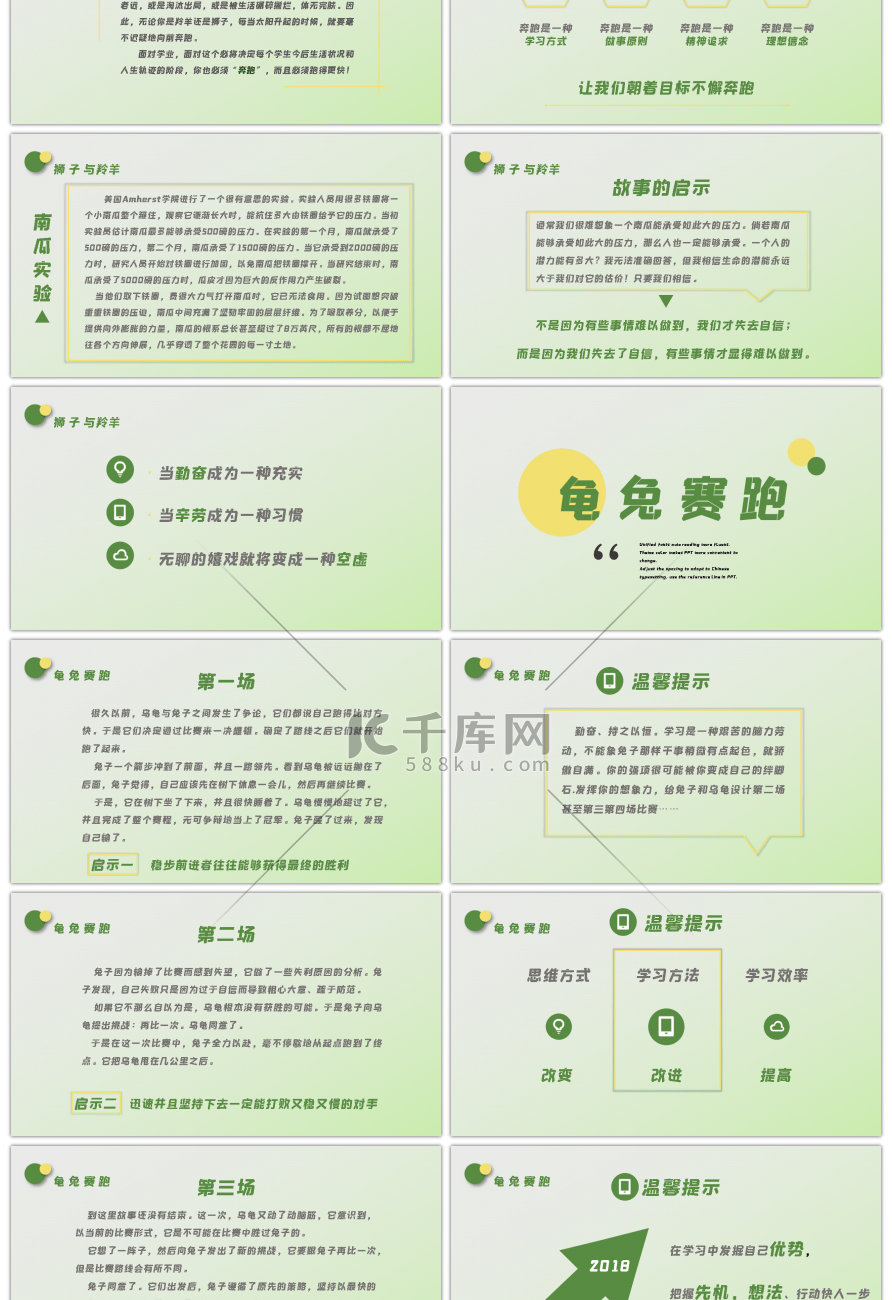 创意简约励志班会主题PPT模板