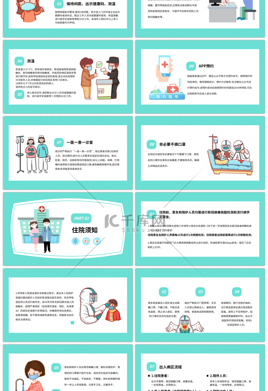 医院疫情防控PPT模板