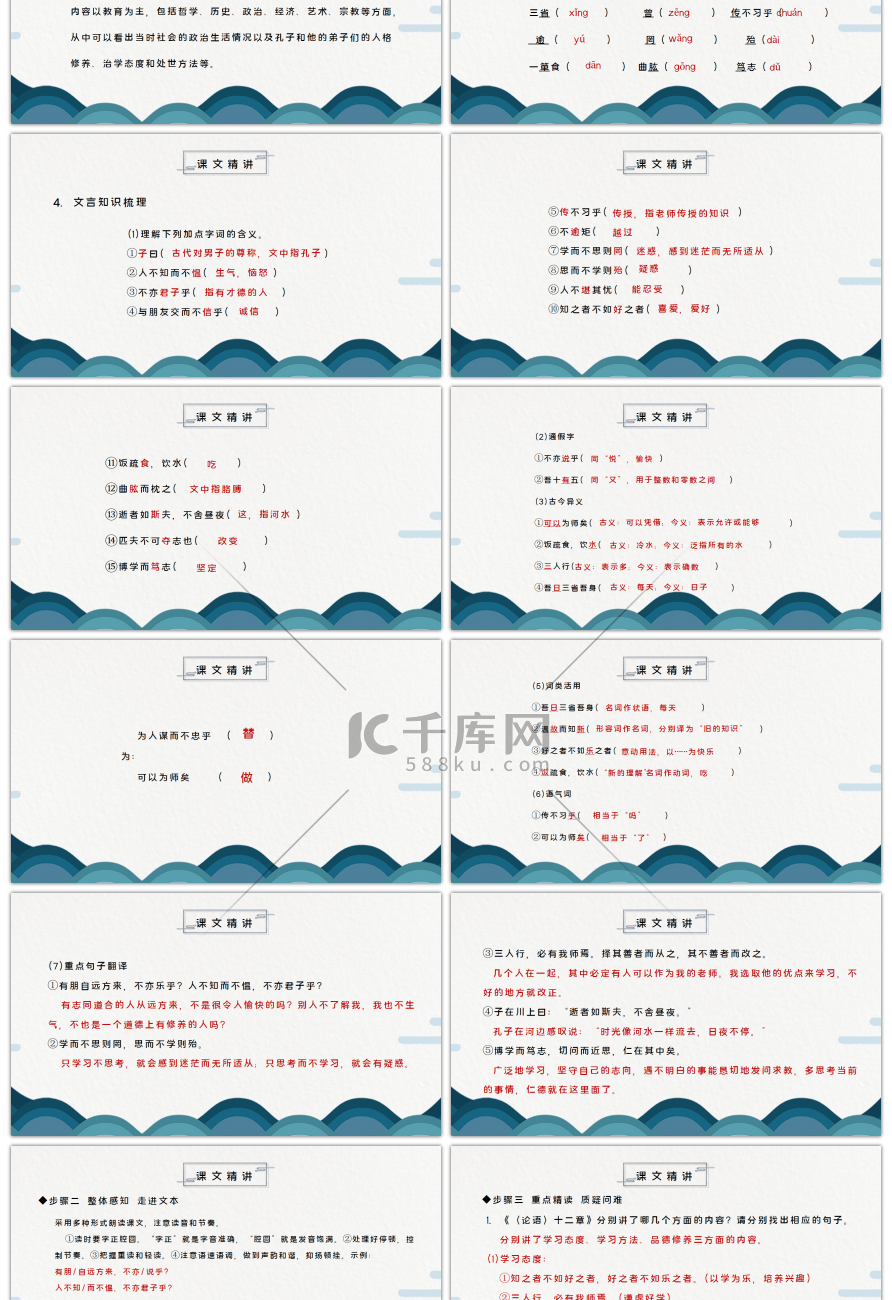 部编版七年级语文上册论语十二章PPT课件