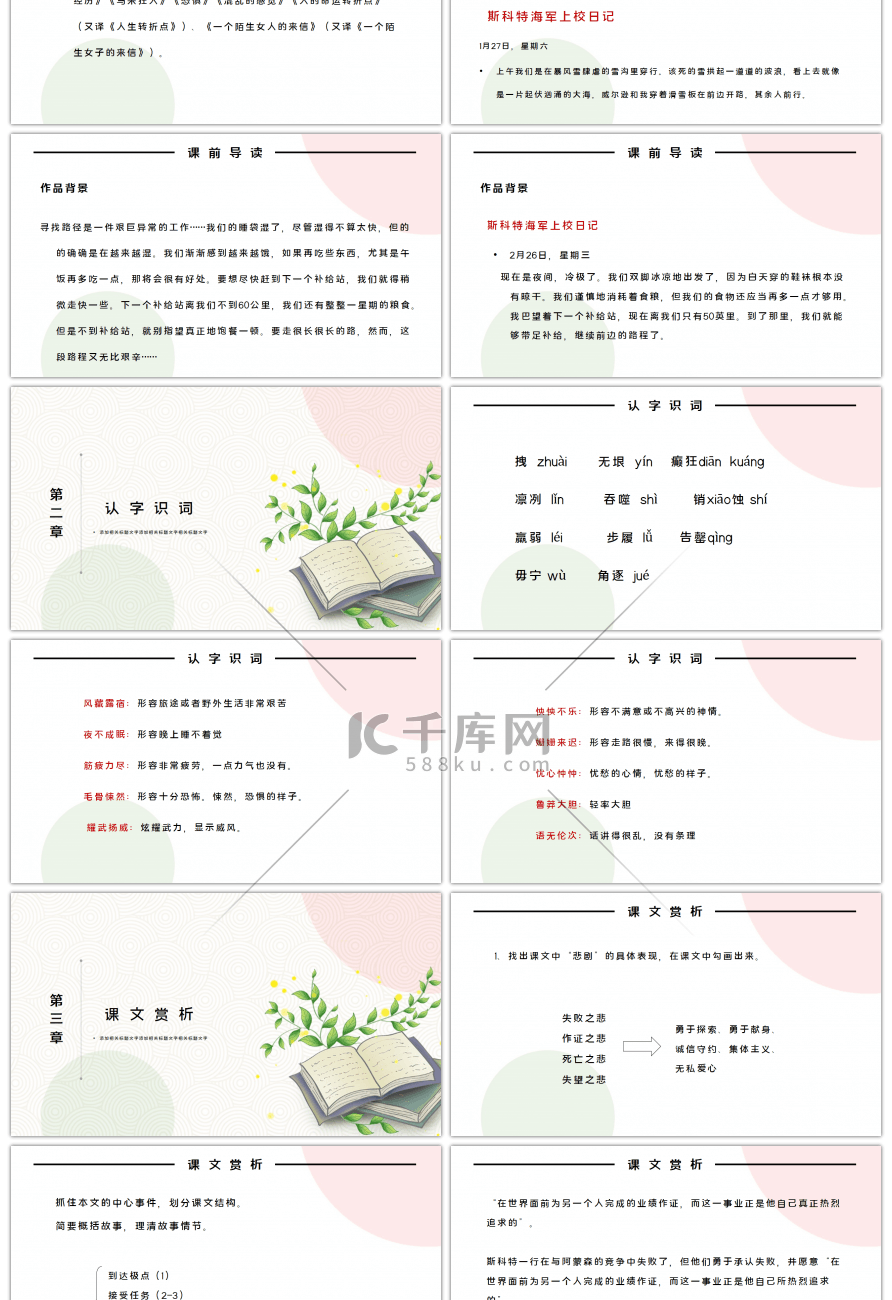 部编版七年级语文下册伟大的悲剧PPT课件