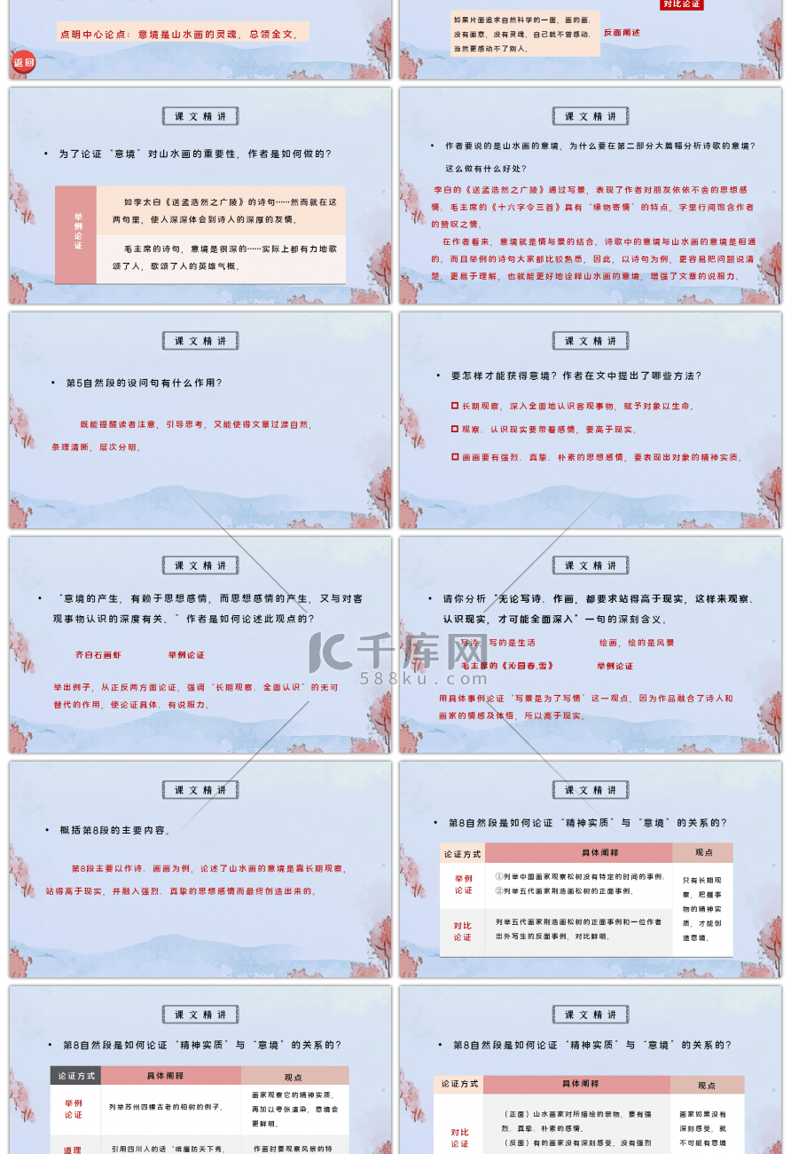 部编版九年级语文下册山水画的意境第一课时PPT课件