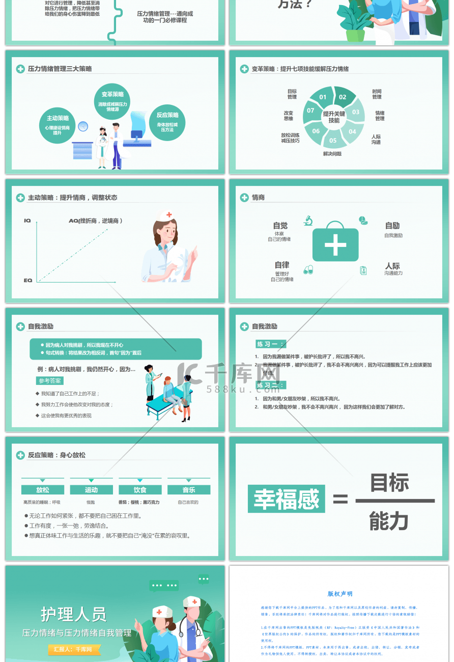 压力情绪与压力情绪自我管理培训PPT模板