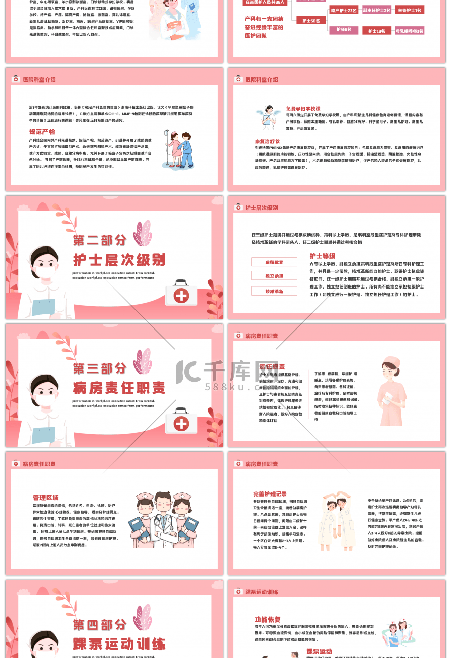 粉色简约以人为本患者至上护士进修PPT